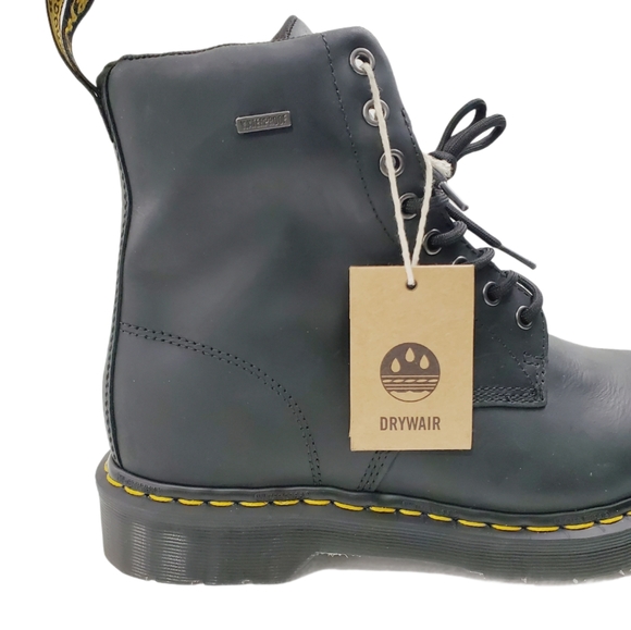?️ DR MARTENS Boots Mens Size 11 Black Leather Combat 1460 WATERPROOF Workwear main image 6